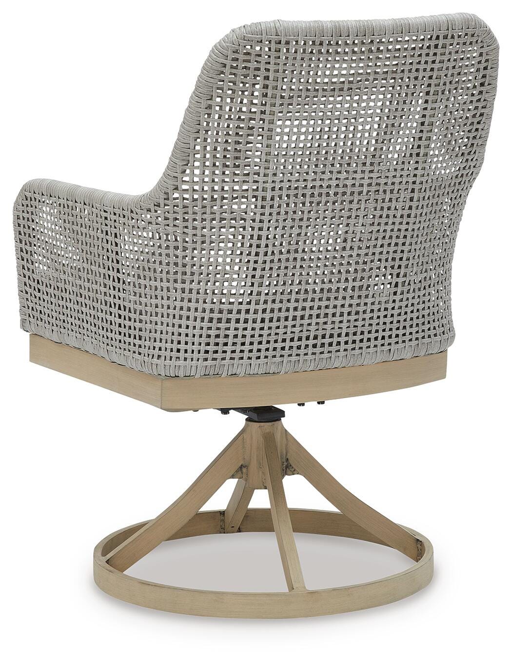 Hensley Outdoor Swivel Dining Chair (Set of 2)