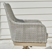 Hensley Outdoor Swivel Dining Chair (Set of 2)