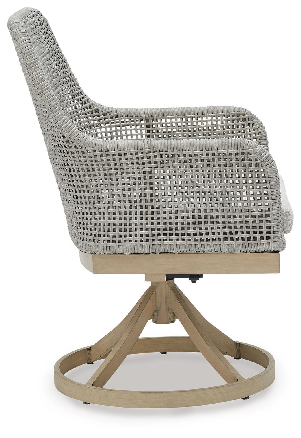 Hensley Outdoor Swivel Dining Chair (Set of 2)