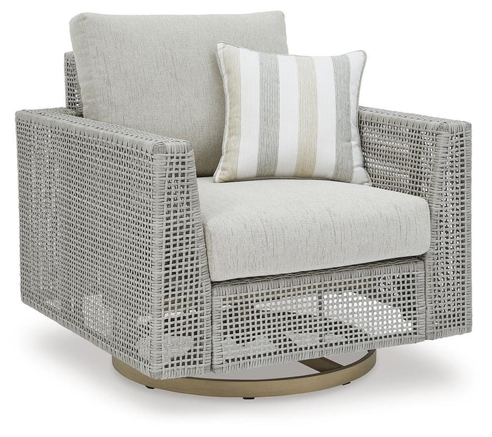 Hensley Outdoor Swivel Lounge with Cushion