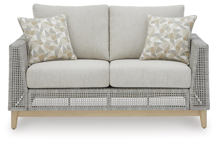 Hensley Outdoor Loveseat with Cushion