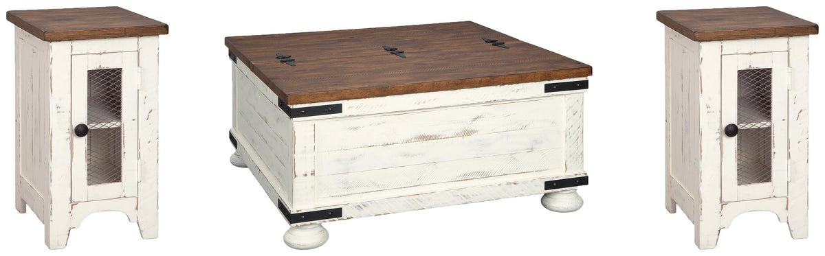 Kirralong Coffee Table and 2 Chairside End Tables
