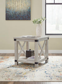 Wilton End Table in Whitewash