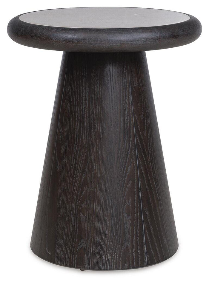 Solerno End Table in French Black