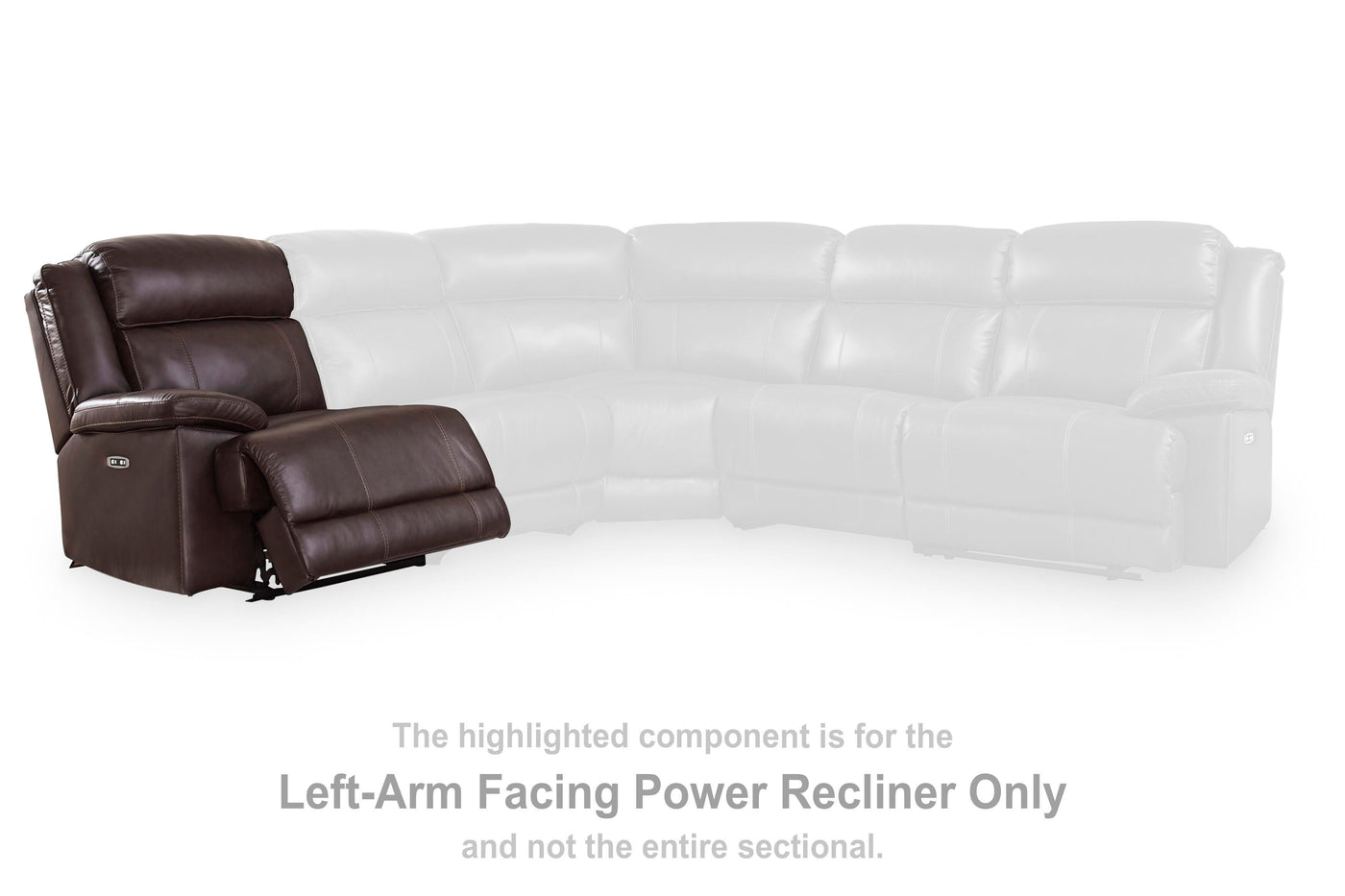 VonKurt Left-Arm Facing Power Recliner