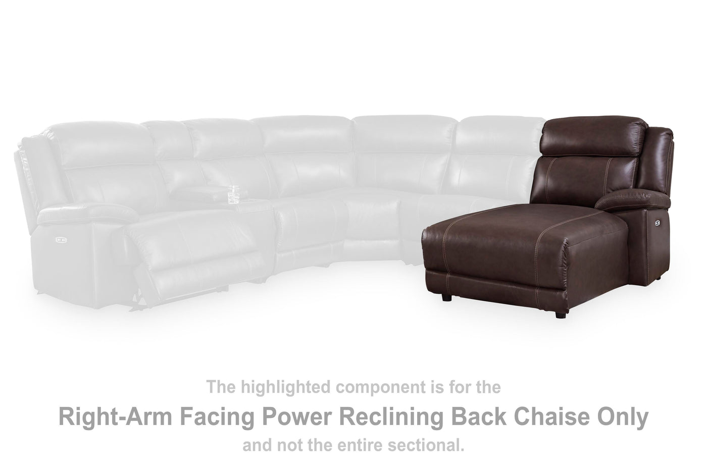 VonKurt Right-Arm Facing Power Reclining Back Chaise