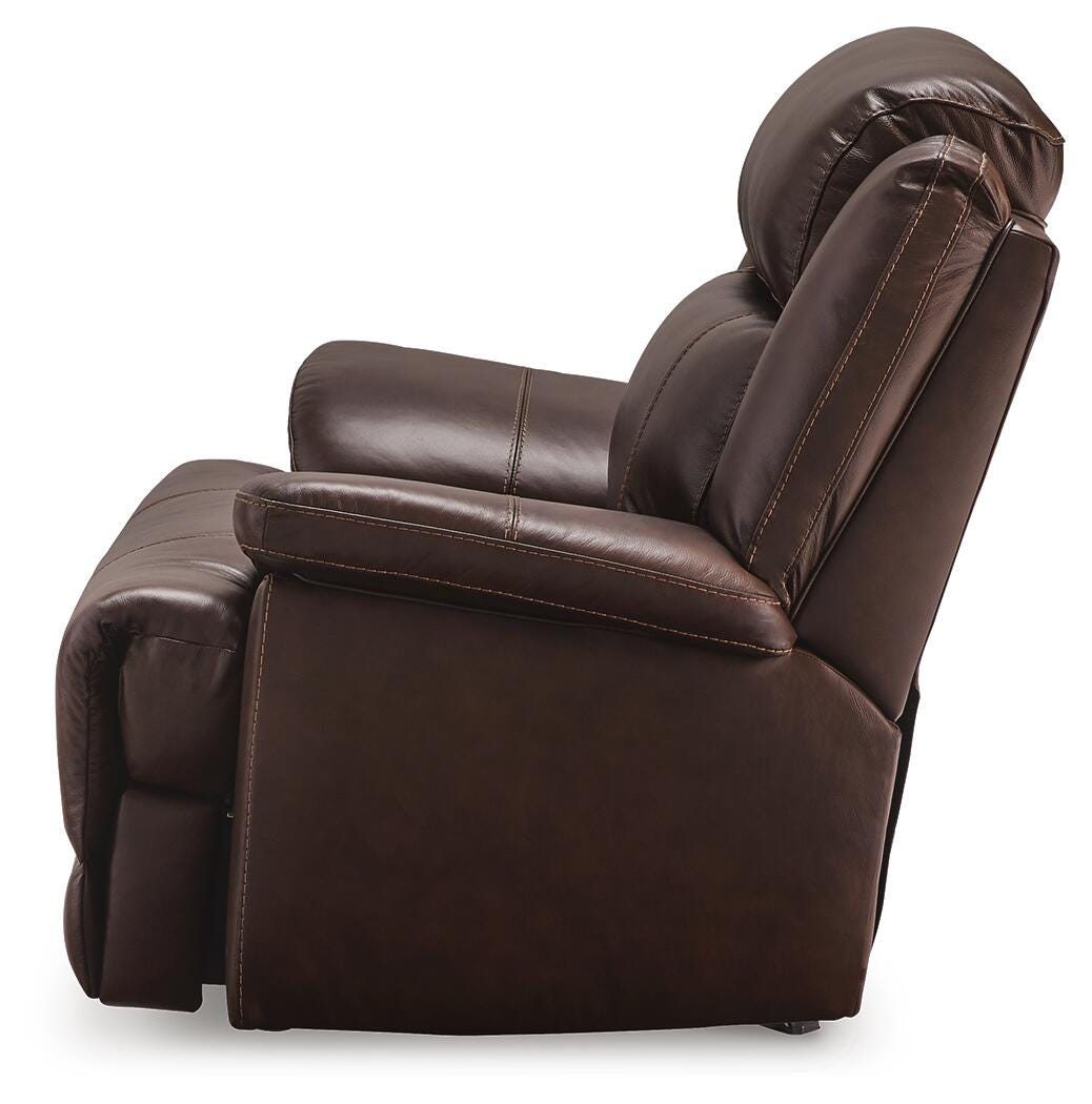 Kingsley Power Recliner in Dark Brown
