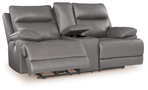 VonRyan Power Reclining Loveseat with Console