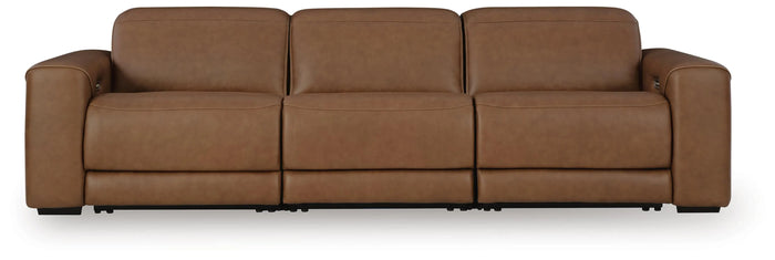 Culburra 3-Piece Power Reclining Sectional Sofa in Caramel