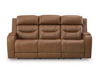 Winslow Bay Power Reclining Sofa with Audio Seating in Caramel