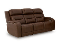 Winslow Bay Power Reclining Sofa with Audio Seating in Brown