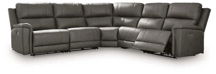 Radford 5-Piece Power Reclining Sectional in Anchor III