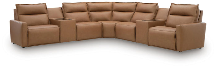 Hadleigh 7-Piece Power Reclining Sectional with Consoles