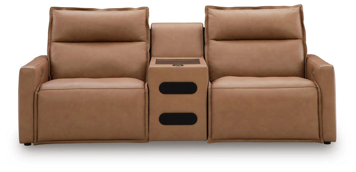 Hadleigh 3-Piece Power Reclining Sectional with Audio Console
