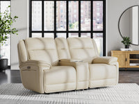Farringdon Power Reclining Loveseat with Console
