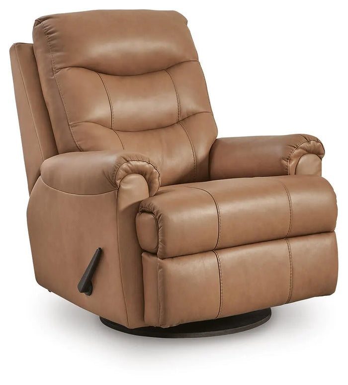 Hartwell Vale Swivel Glider Recliner in Butternut