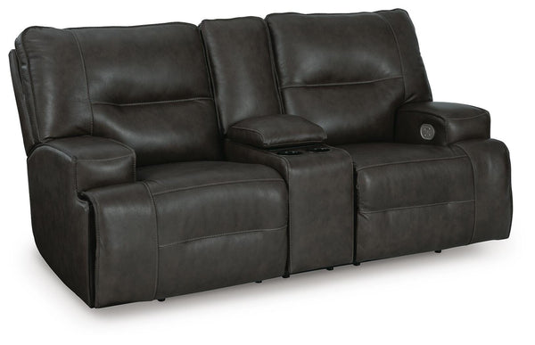 Francesca Power Reclining Loveseat with Console