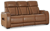 Anvilbrook Power Reclining Sofa in Caramel