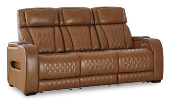Anvilbrook Power Reclining Sofa in Caramel