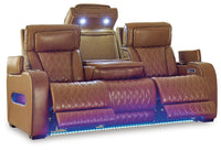Anvilbrook Power Reclining Sofa in Caramel