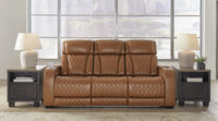 Anvilbrook Power Reclining Sofa in Caramel
