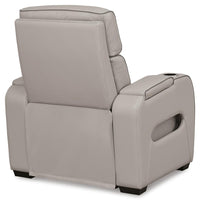 Anvilbrook Power Reclining Sofa with Loveseat and Recliner in Gray
