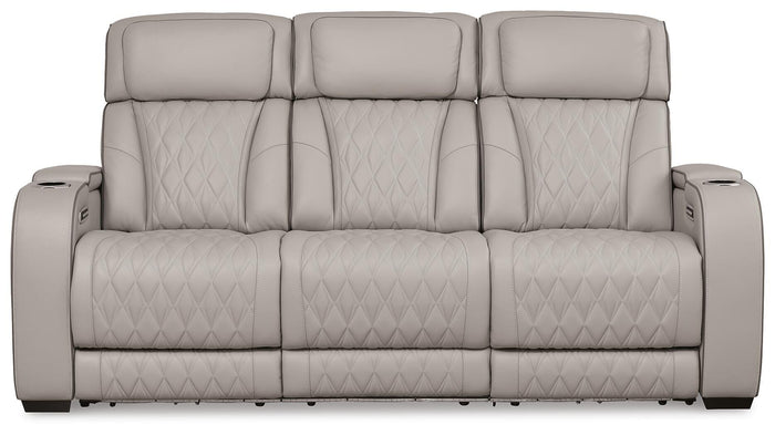Anvilbrook Power Reclining Sofa in Gray
