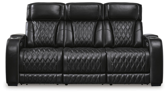 Anvilbrook Power Reclining Sofa in Black