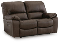 Sheffield Power Reclining Loveseat in Dark Brown