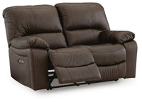 Sheffield Power Reclining Loveseat in Dark Brown