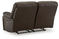Sheffield Power Reclining Loveseat in Dark Brown
