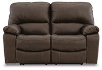 Sheffield Power Reclining Loveseat in Dark Brown