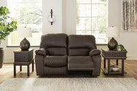Sheffield Power Reclining Loveseat in Dark Brown