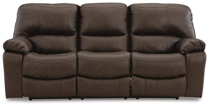 Sheffield Power Reclining Sofa in Dark Brown