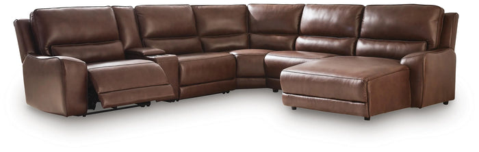 Pennington 6-Piece Power Reclining Sectional with Chaise