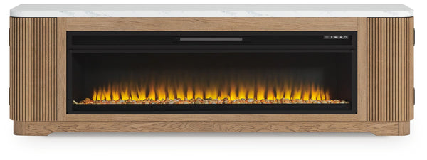 Camdill 80" TV Stand with Electric Fireplace